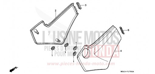 SIDE COVER NTV650V de 1997
